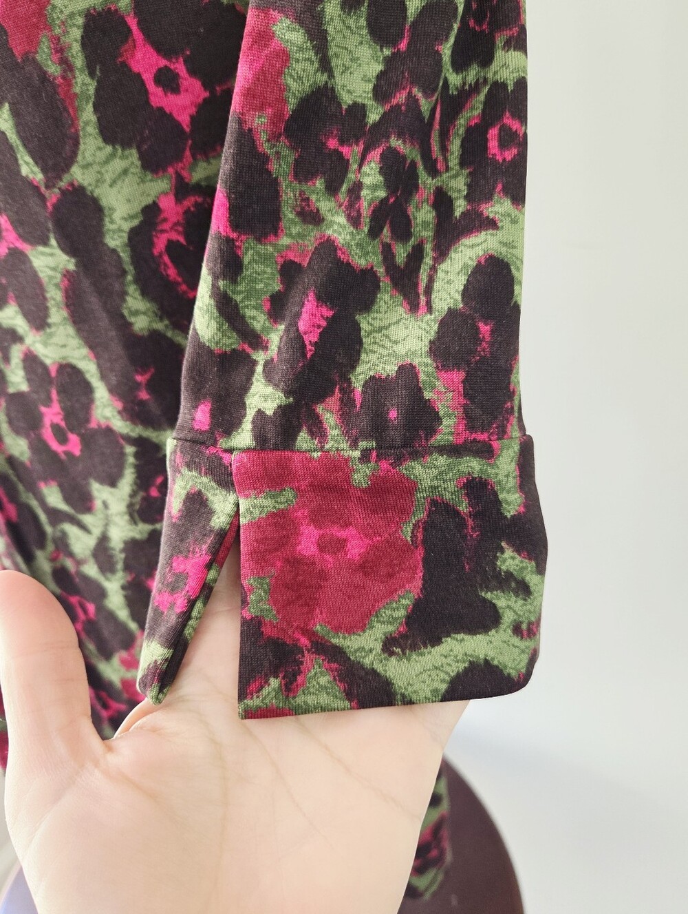 DVF Diane von Furstenberg JUDY Vintage Printed Floral Botanical Size 12 - Picture 3 of 6